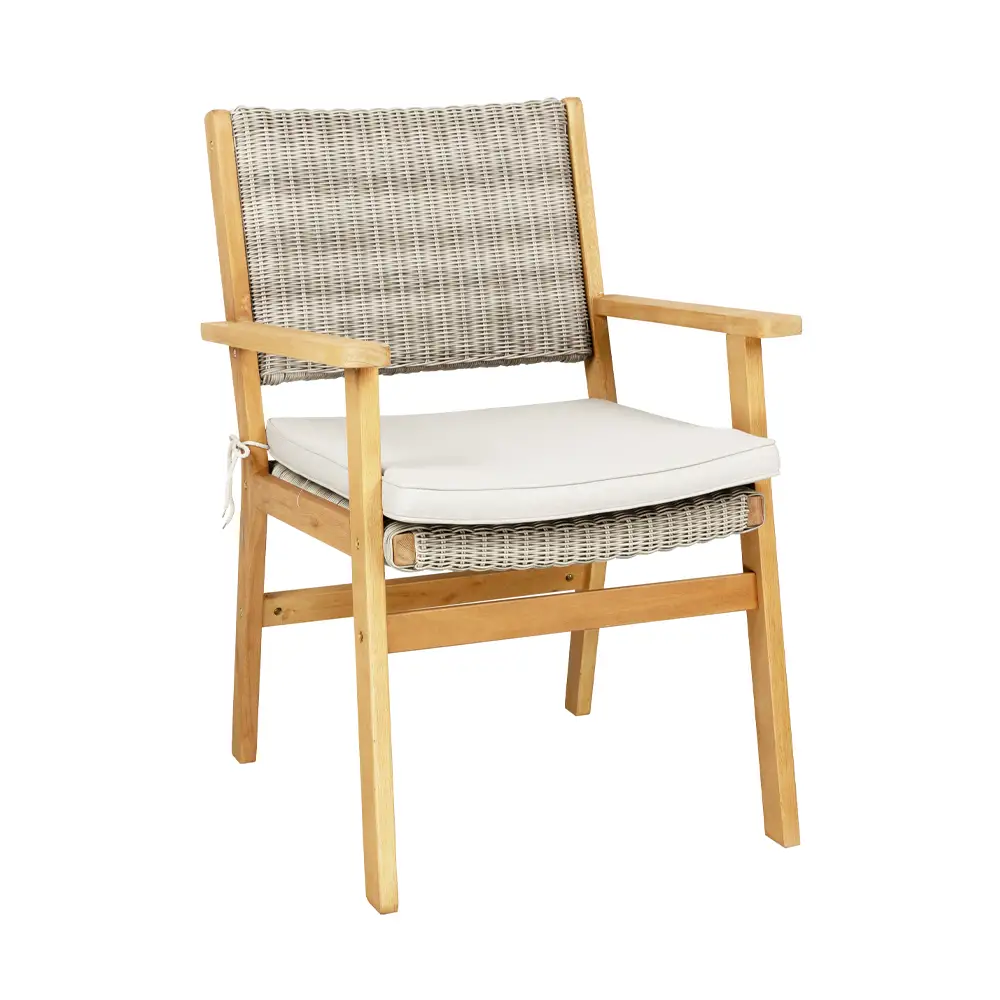 LIBERTA CAPRI ΚΑΡΕΚΛΑ ΛΕΥΚΟ ΓΚΡΙ 64.2x60x88.5cm