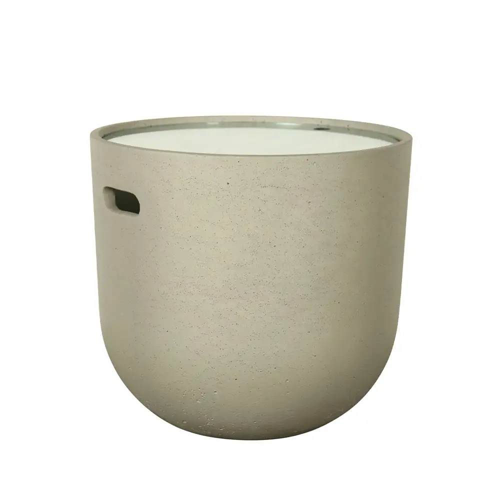 LIBERTA CAP COFFEE TABLE CEMENT ΑΝΟΙΧΤΟ 49x49x45cm