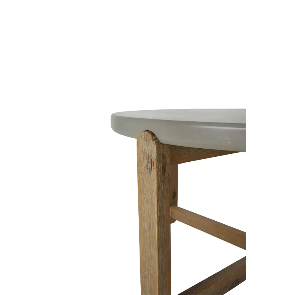 LIBERTA UBUD COFFEE TABLE CEMENT ΦΥΣΙΚΟ ΣΚΟΥΡΟ 81x81x40