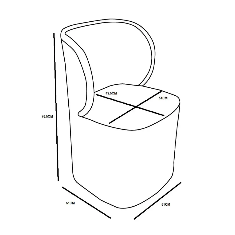 LIBERTA NEST ΚΑΡΕΚΛΑ ΦΥΣΙΚΟ 55x56x76.5cm