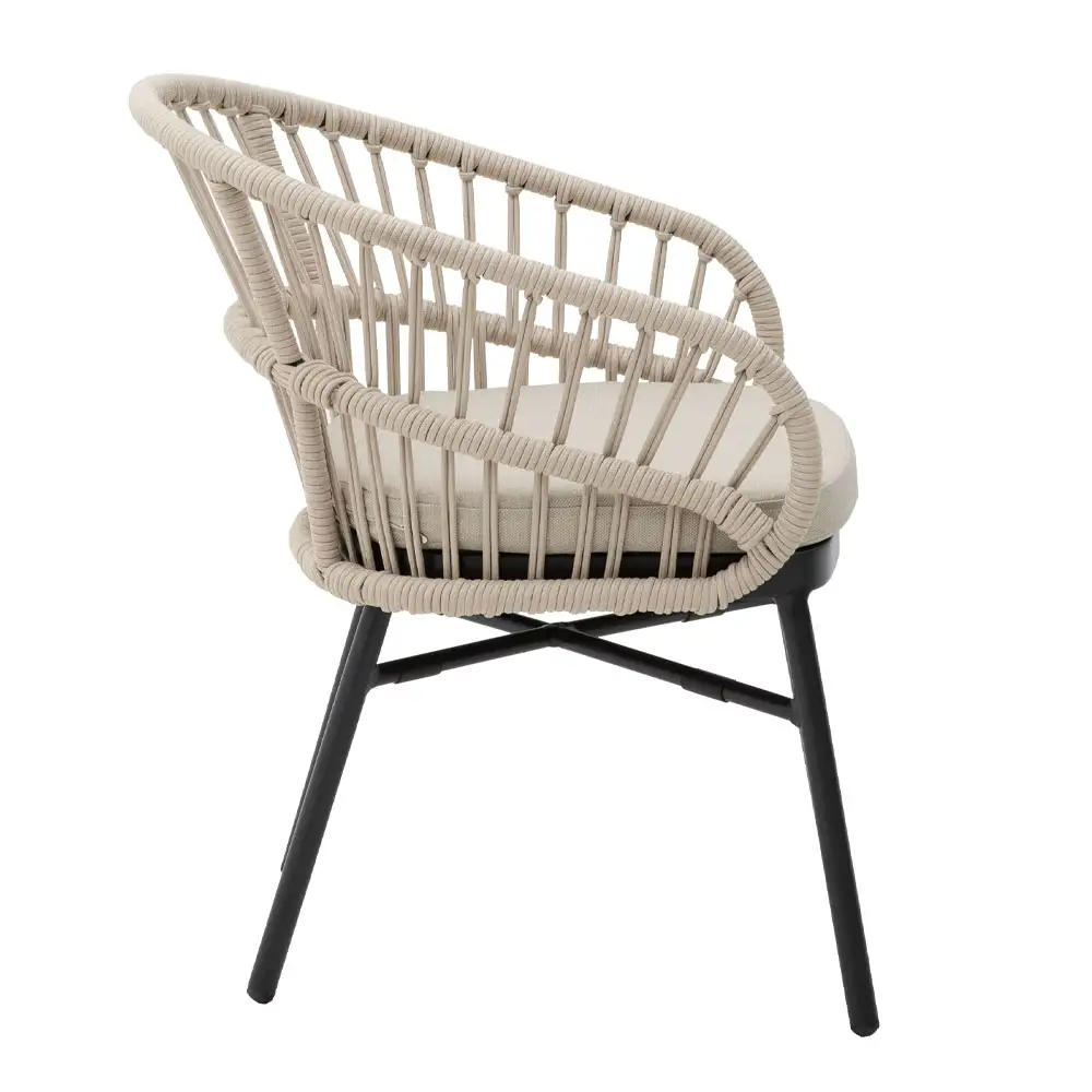 LIBERTA LUNA ΚΑΡΕΚΛΑ CREAM ΜΑΥΡΟ 58x65x78cm