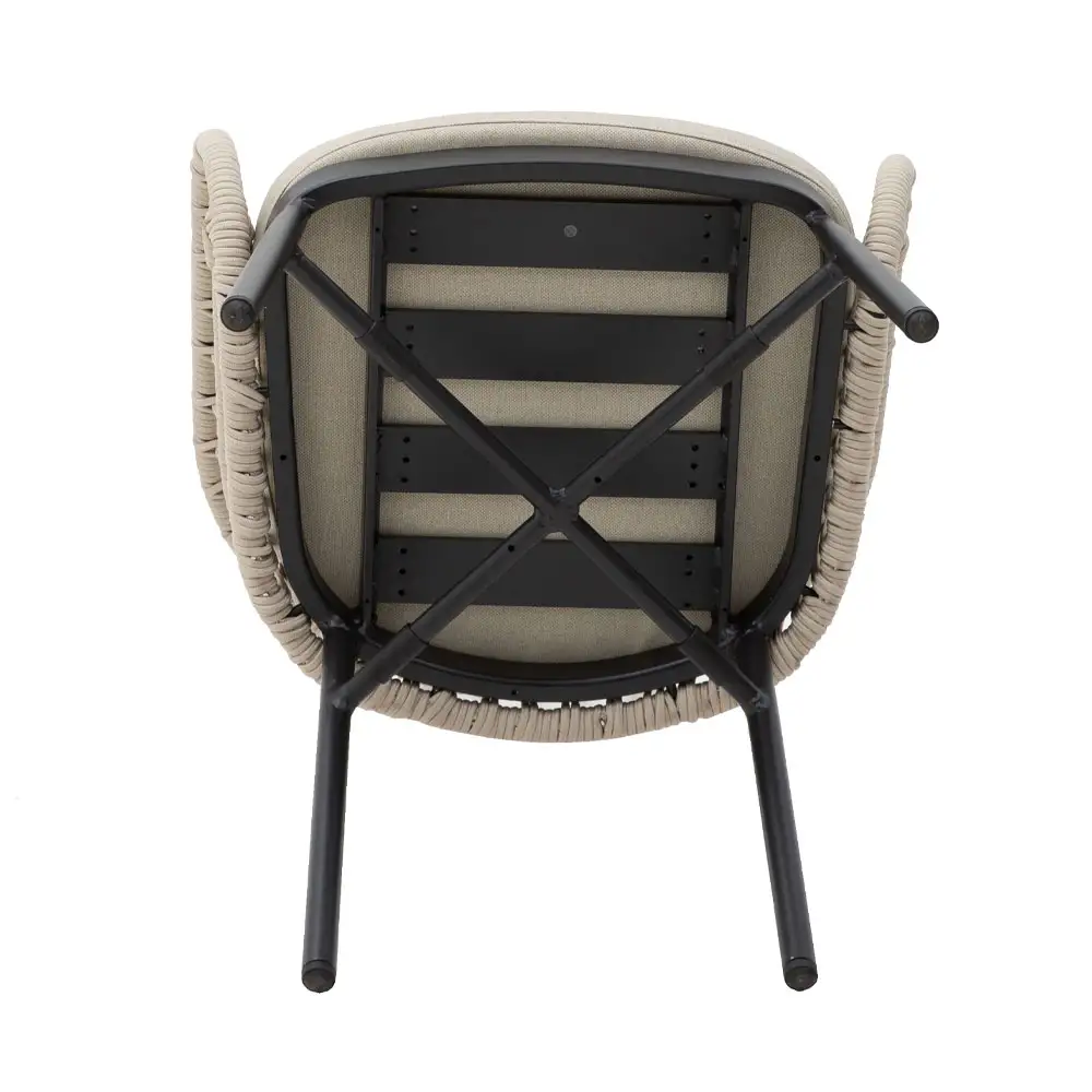 LIBERTA LUNA ΚΑΡΕΚΛΑ CREAM ΜΑΥΡΟ 58x65x78cm