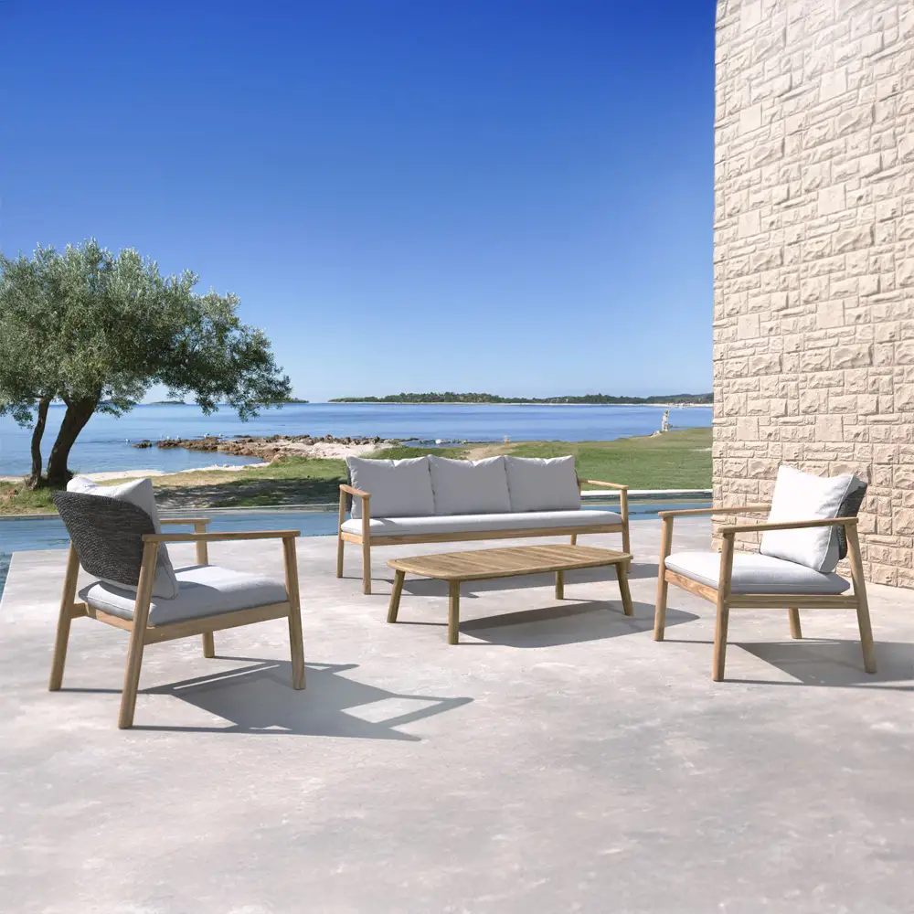 LIBERTA FREELAND ΣΑΛΟΝΙ SET 1+2+1 ΦΥΣΙΚΟ ΓΚΡΙ