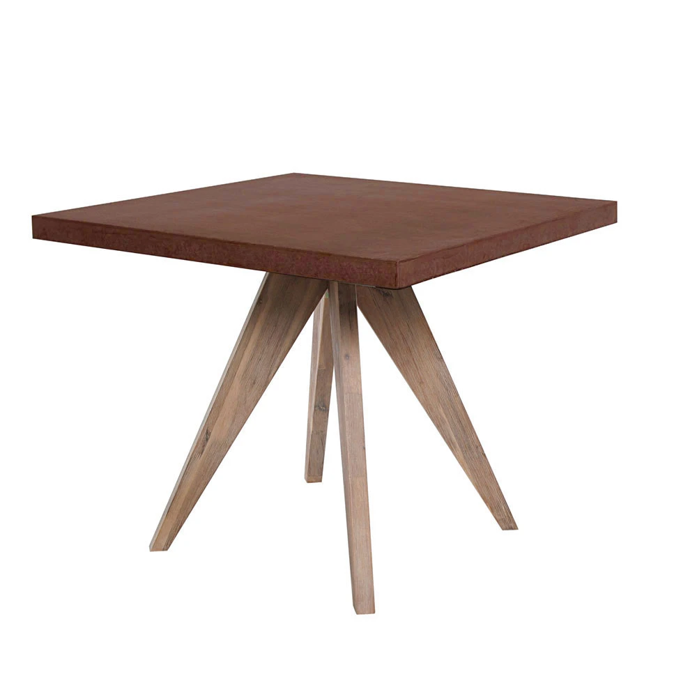 LIBERTA POMPEI ΤΡΑΠΕΖΙ RUST RED 90x90x74.5