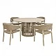 LIBERTA SUMATRA ΤΡΑΠΕΖΙ ΦΥΣΙΚΟ 150x150x76 LIBERTA SUMATRA ΤΡΑΠΕΖΙ ΦΥΣΙΚΟ 150x150x76