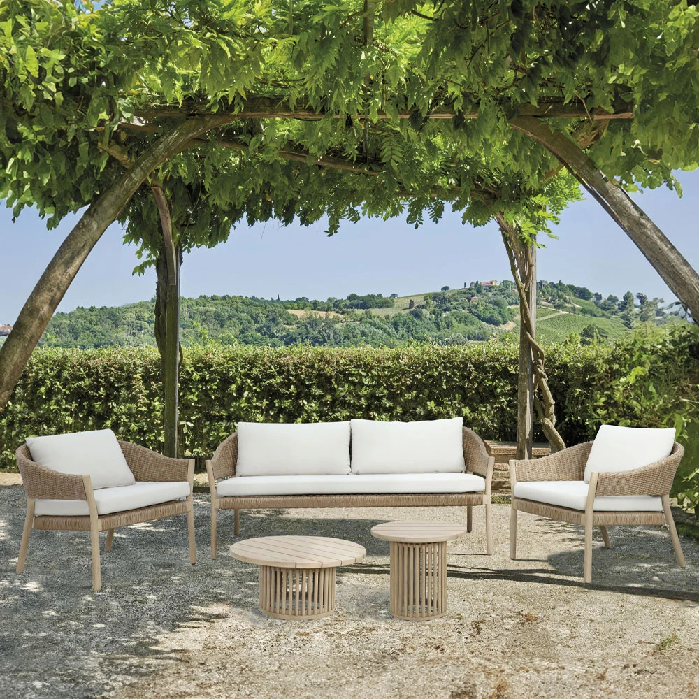 LIBERTA SUMATRA COFFEE TABLE ΦΥΣΙΚΟ 80x80x38