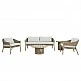LIBERTA SUMATRA COFFEE TABLE ΦΥΣΙΚΟ 80x80x38