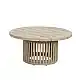 LIBERTA SUMATRA COFFEE TABLE ΦΥΣΙΚΟ 80x80x38cm
