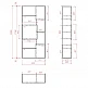 LIBERTA BOX ΒΙΒΛΙΟΘΗΚΗ SONOMA ΛΕΥΚΟ 80x30xH180cm