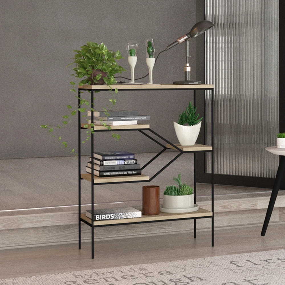 LIBERTA STEP ΒΙΒΛΙΟΘΗΚΗ SONOMA ΜΑΥΡΟ 80x30x120