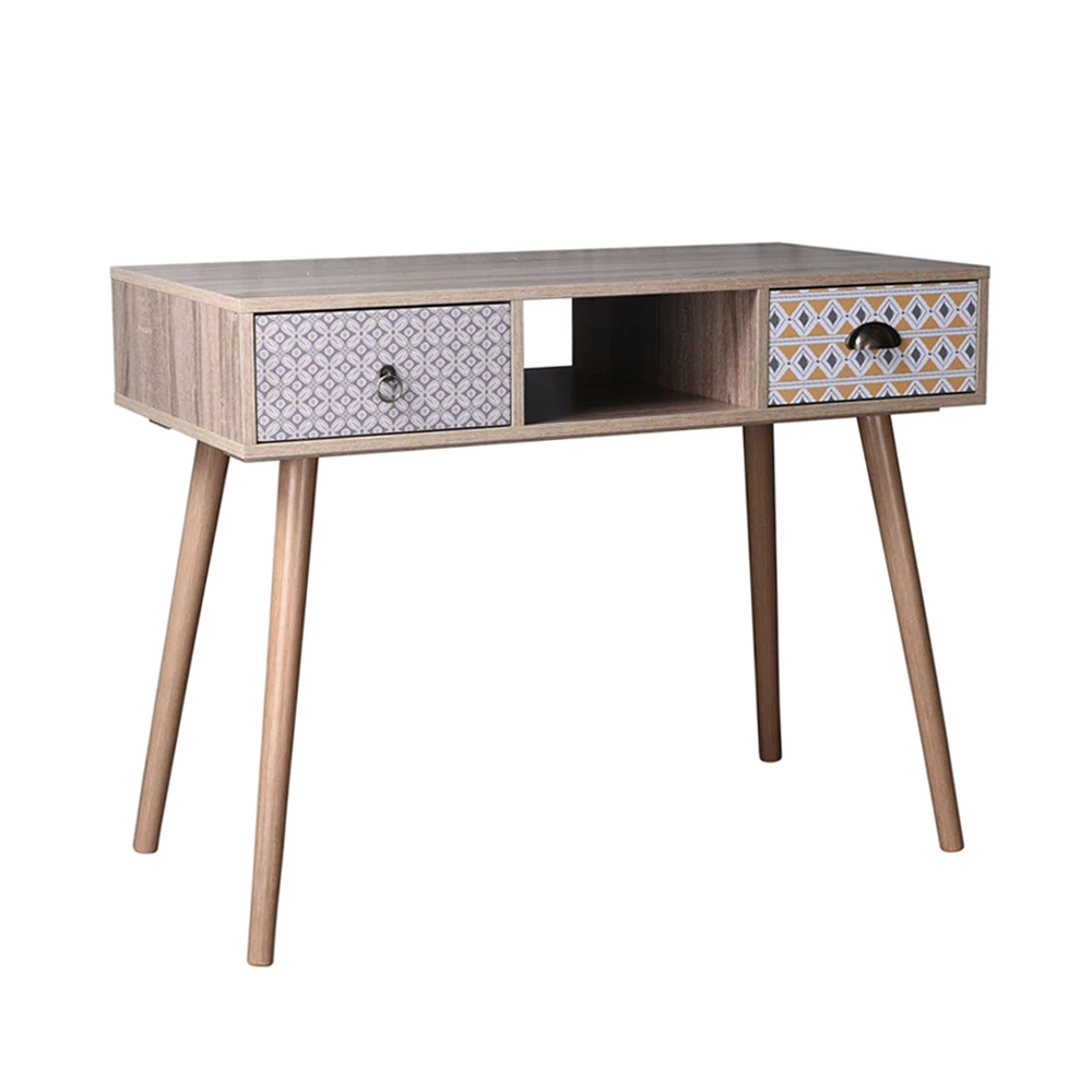 LIBERTA MUSTARD ΓΡΑΦΕΙΟ 2ΣΥΡΤΑΡΙΑ SONOMA ΜΕ PATTERN 100x50x78