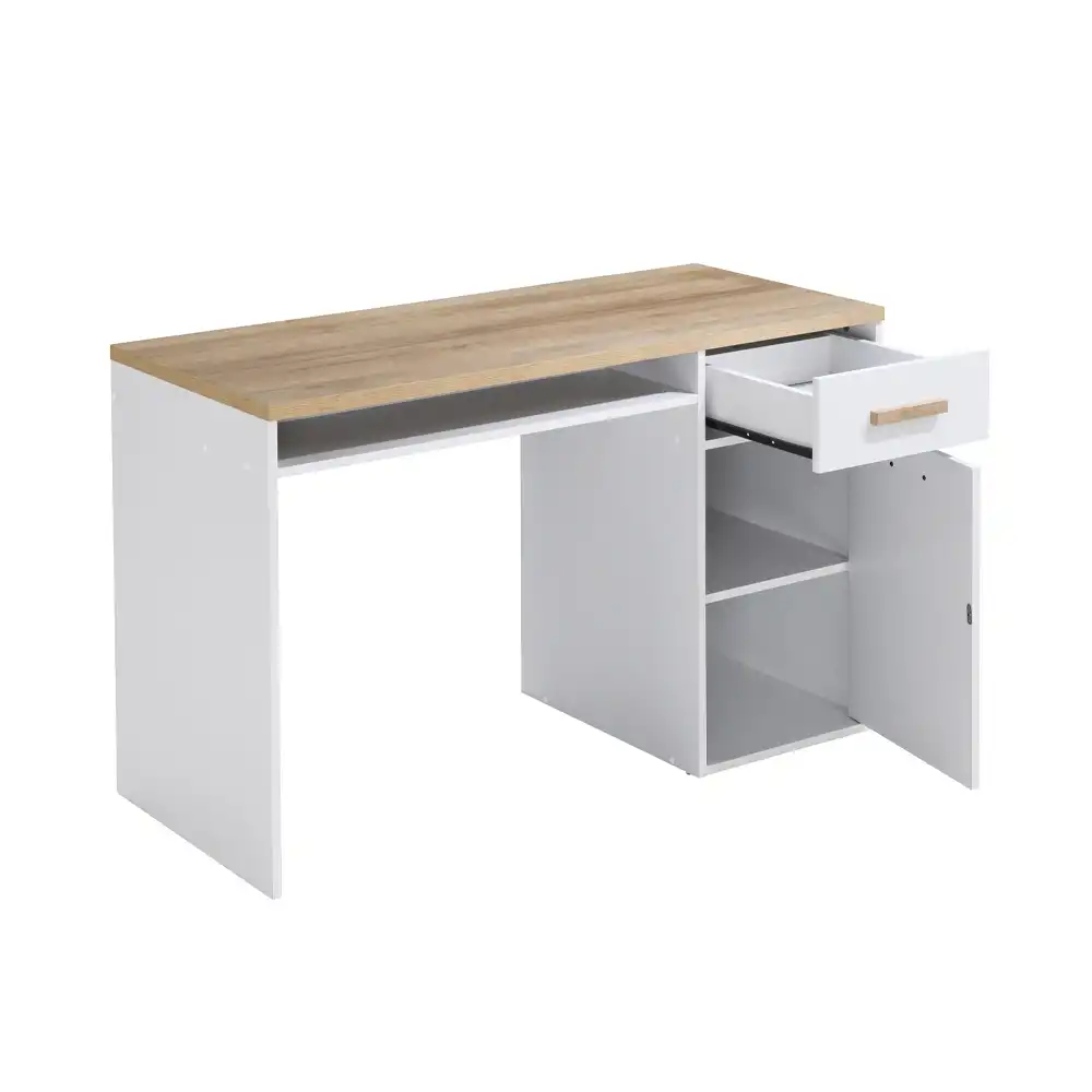 LIBERTA STUDENT ΓΡΑΦΕΙΟ 1ΠΟΡΤΑ 1ΣΥΡΤΑΡΙ ΛΕΥΚΟ ΦΥΣΙΚΟ 120x50x76cm