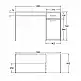 LIBERTA STUDENT ΓΡΑΦΕΙΟ 1ΠΟΡΤΑ 1ΣΥΡΤΑΡΙ ΛΕΥΚΟ ΦΥΣΙΚΟ 120x50x76cm