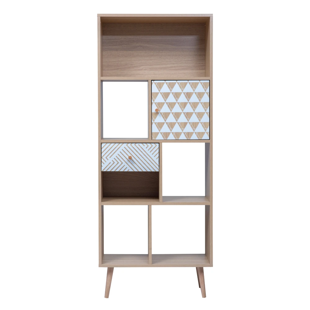 LIBERTA TRIANGLE ΒΙΒΛΙΟΘΗΚΗ SONOMA ΜΕ PATTERN 60x30x150