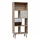 LIBERTA TRIANGLE ΒΙΒΛΙΟΘΗΚΗ SONOMA ΜΕ PATTERN 60x30x150 LIBERTA TRIANGLE ΒΙΒΛΙΟΘΗΚΗ SONOMA ΜΕ PATTERN 60x30x150