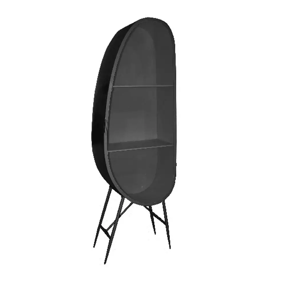 LIBERTA UOVO ΒΙΒΛΙΟΘΗΚΗ ΜΑΥΡΟ 68x38.8x201.5cm