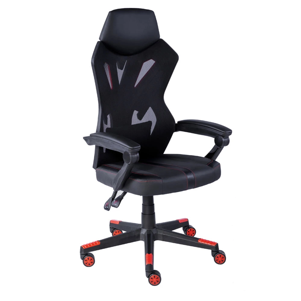 LIBERTA OUTRIDER ΚΑΡΕΚΛΑ GAMING ΓΡΑΦΕΙΟΥ ΜΑΥΡΟ ΚΟΚΚΙΝΟ 50x74x128
