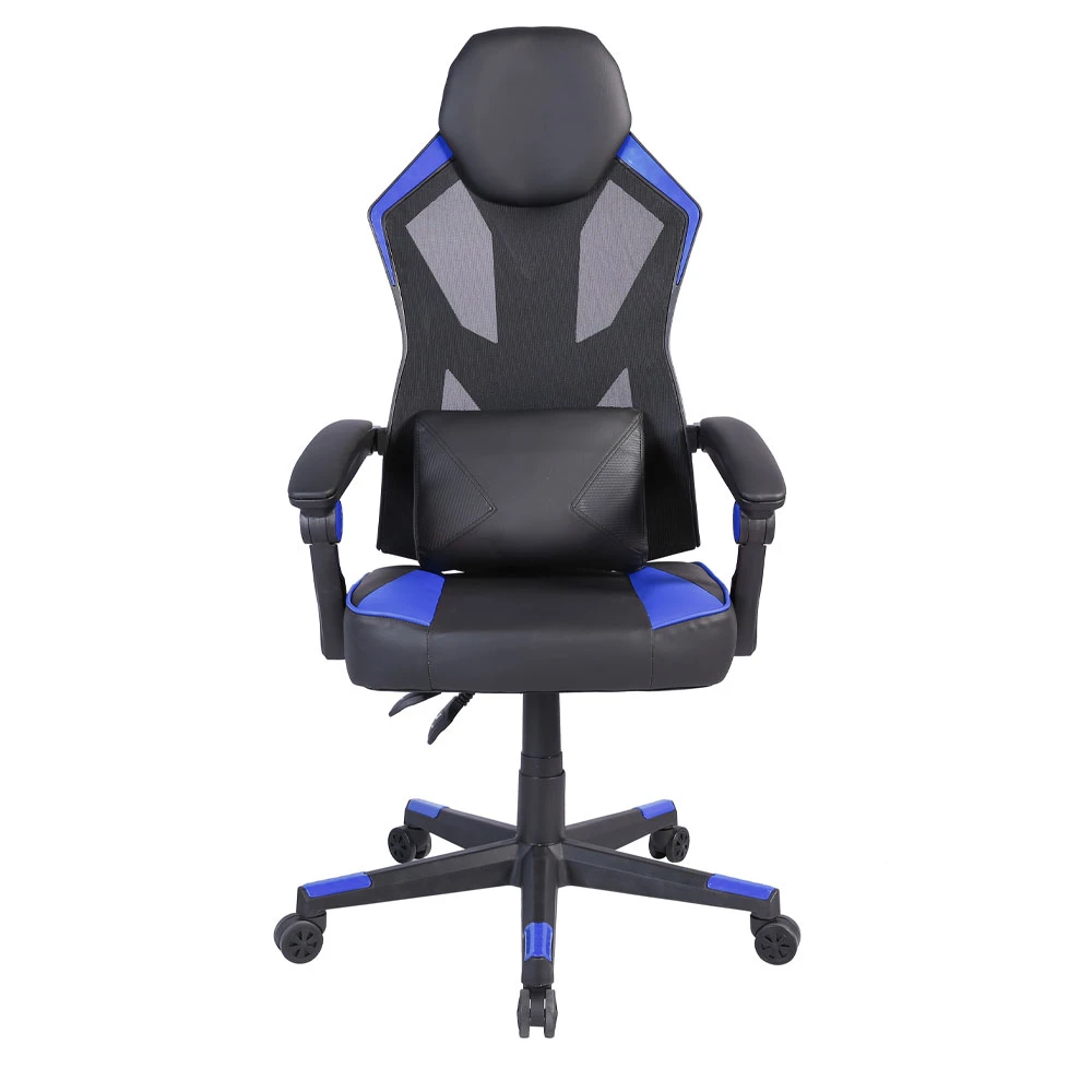 LIBERTA FUSION ΚΑΡΕΚΛΑ GAMING ΓΡΑΦΕΙΟΥ ΜΑΥΡΟ ΜΠΛΕ 50x74x137