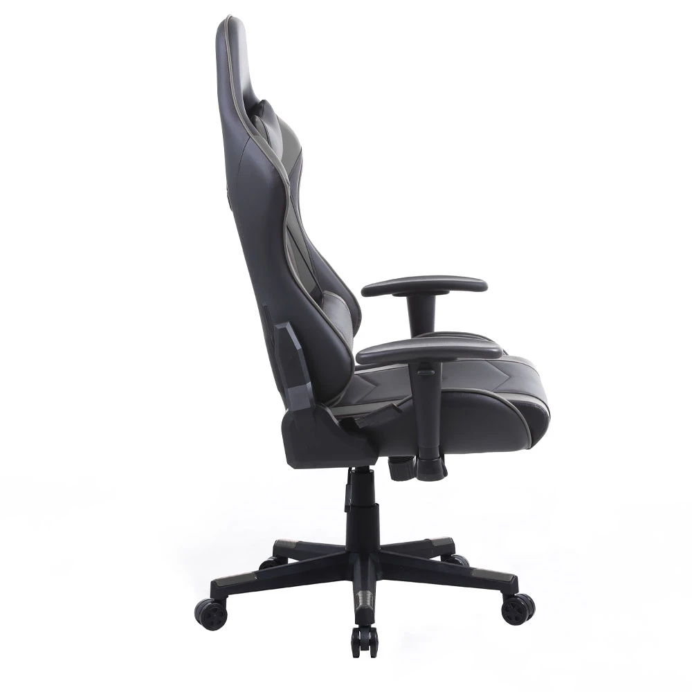 LIBERTA EXPLOR ΚΑΡΕΚΛΑ GAMING ΓΡΑΦΕΙΟΥ ΜΑΥΡΟ ΓΚΡΙ 50x71x135