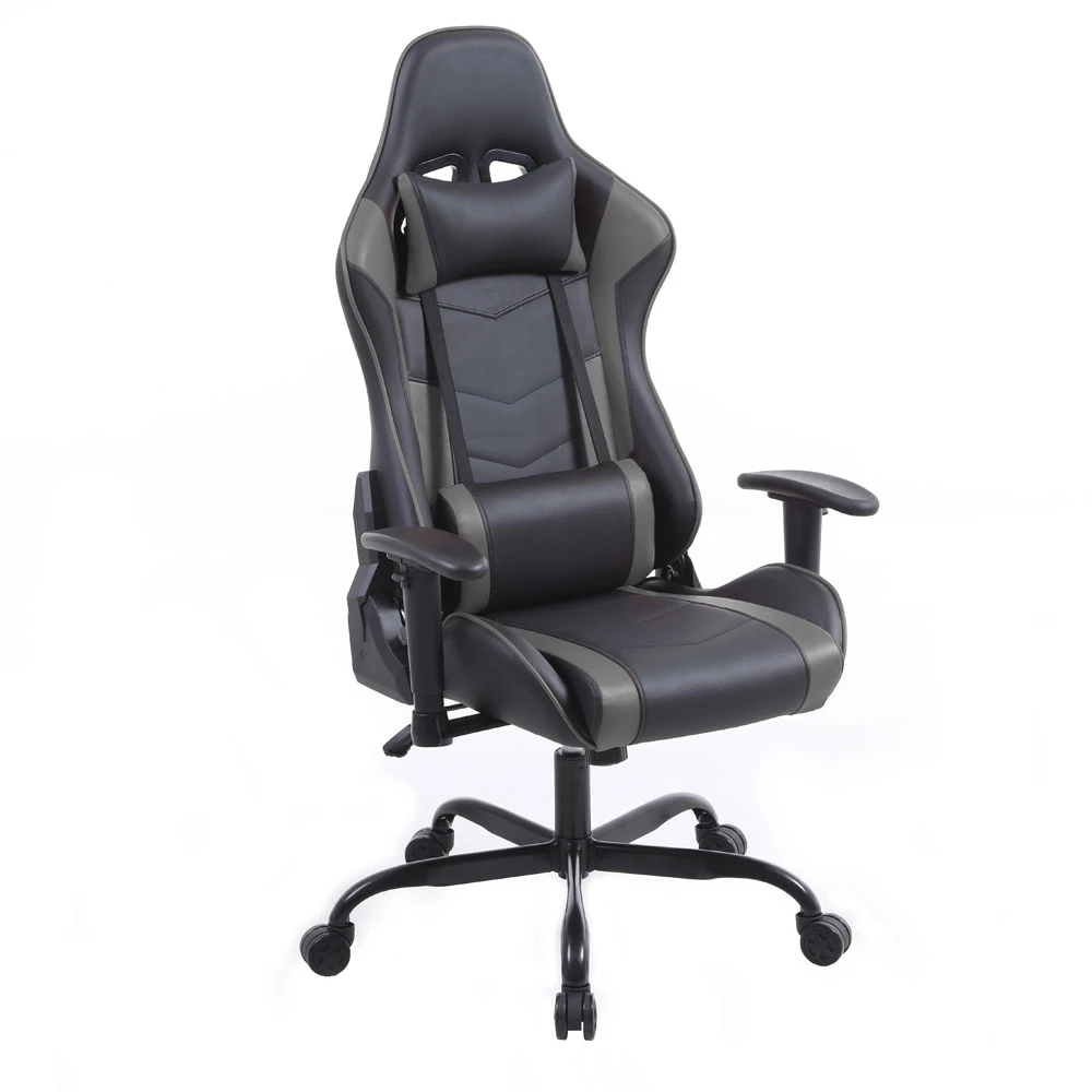 LIBERTA EXPLOR ΚΑΡΕΚΛΑ GAMING ΓΡΑΦΕΙΟΥ ΜΑΥΡΟ ΓΚΡΙ 50x71x135