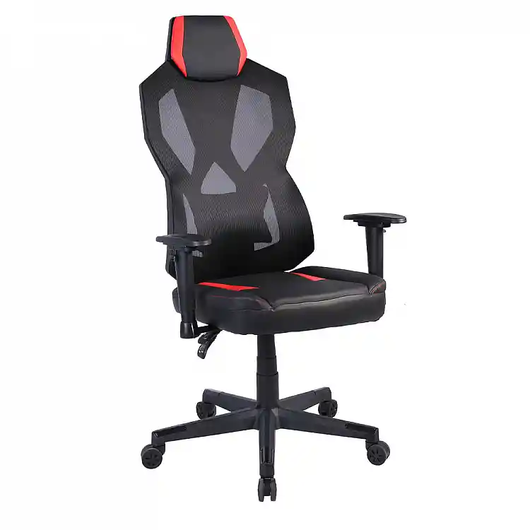 LIBERTA STORM ΚΑΡΕΚΛΑ GAMING ΓΡΑΦΕΙΟΥ ΜΑΥΡΟ ΚΟΚΚΙΝΟ 50x73x135cm