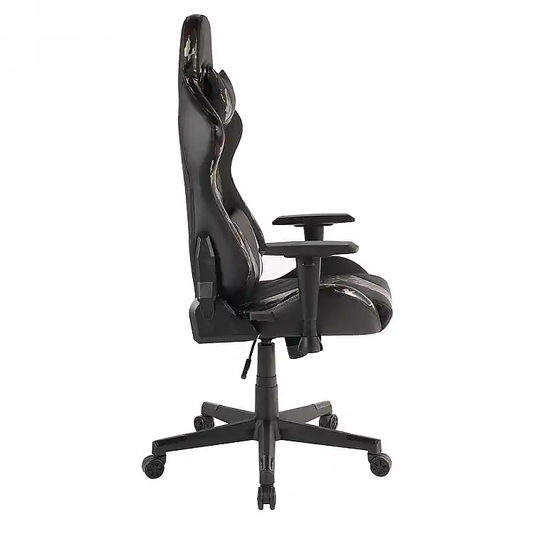 LIBERTA DYSKORD ΚΑΡΕΚΛΑ GAMING ΓΡΑΦΕΙΟΥ ΜΑΥΡΟ ΜΕ PATTERN 50x74x137cm