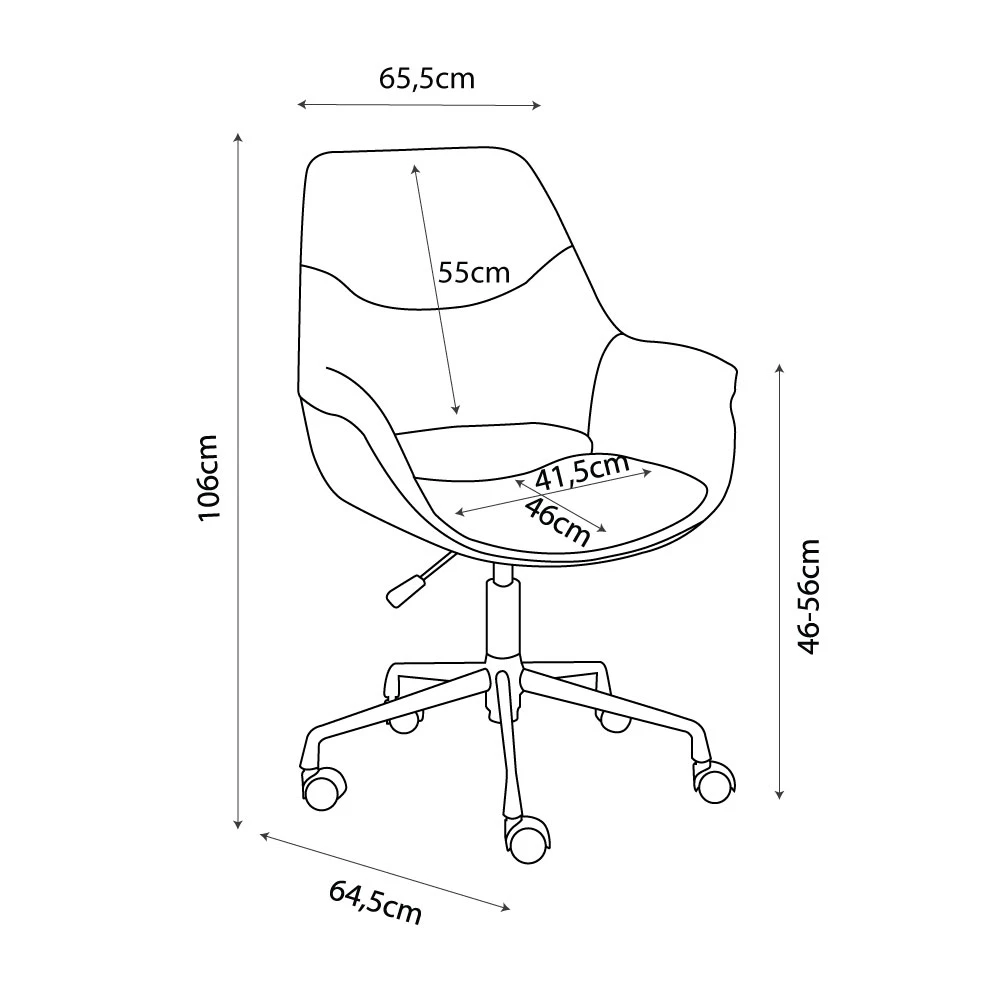 LIBERTA MINIMAL ΚΑΡΕΚΛΑ ΓΡΑΦΕΙΟΥ ΚΑΦΕ 65.5x64.5x106 LIBERTA MINIMAL ΚΑΡΕΚΛΑ ΓΡΑΦΕΙΟΥ ΚΑΦΕ 65.5x64.5x106