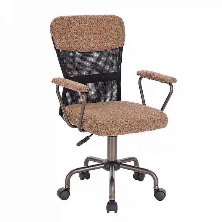 LIBERTA BELL ΚΑΡΕΚΛΑ ΓΡΑΦΕΙΟΥ ΚΑΦΕ ΑΝΟΙΧΤΟ GUNMETAL 54x52x92cm