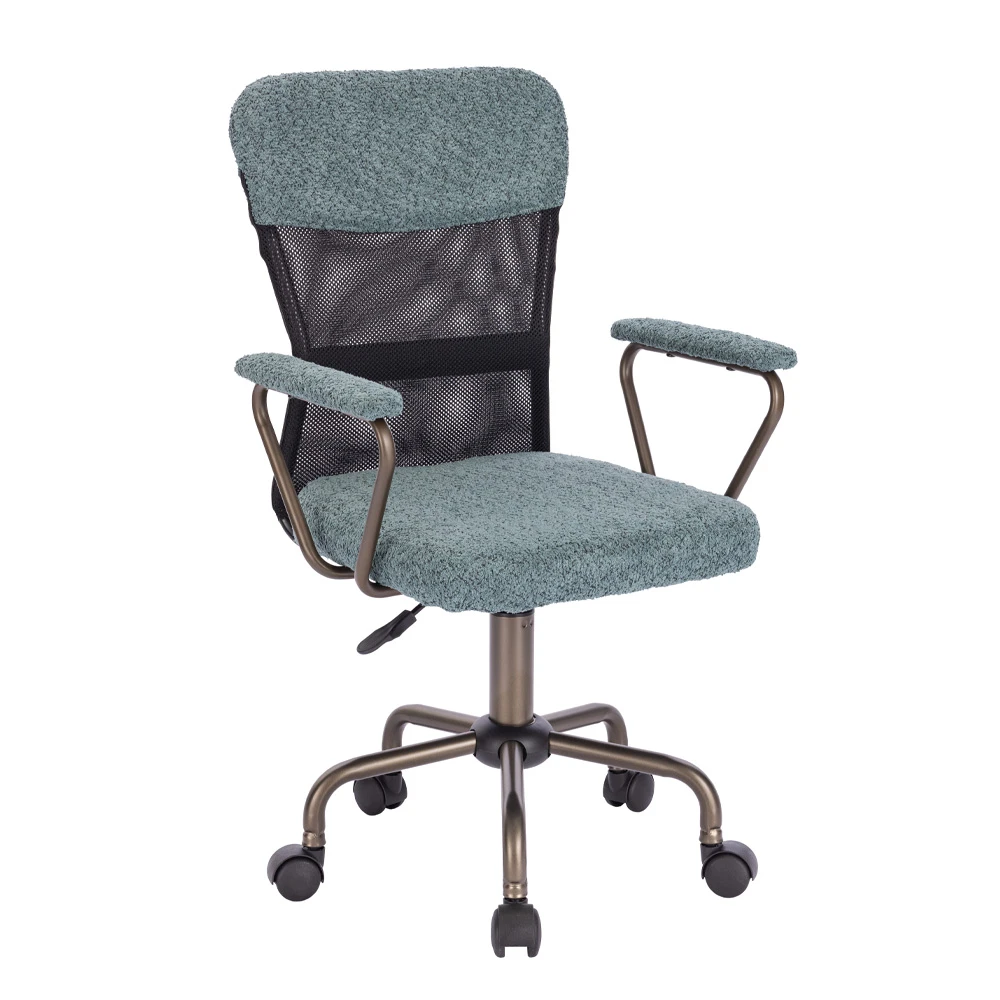 LIBERTA BELL ΚΑΡΕΚΛΑ ΓΡΑΦΕΙΟΥ ΜΕΝΤΑ GUNMETAL 54x52x92