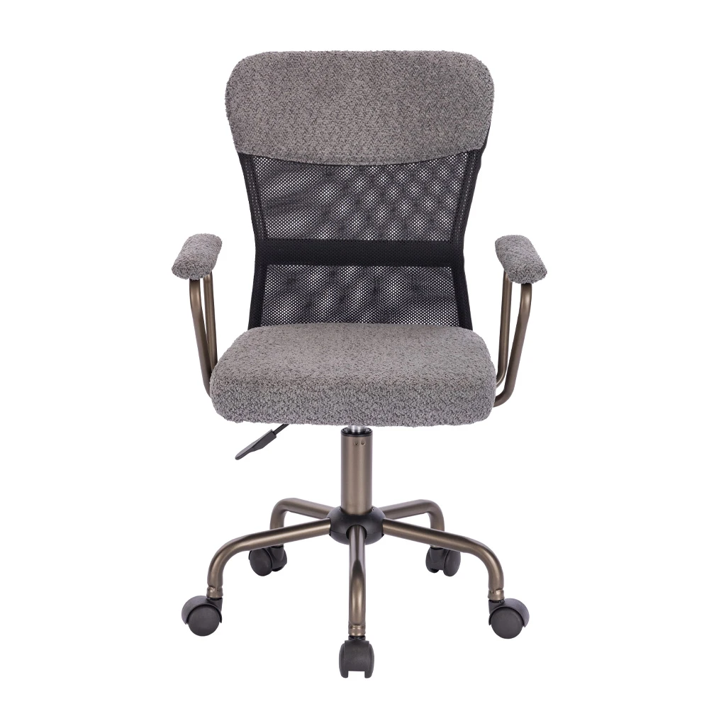 LIBERTA BELL ΚΑΡΕΚΛΑ ΓΡΑΦΕΙΟΥ ΓΚΡΙ GUNMETAL 54x52x92