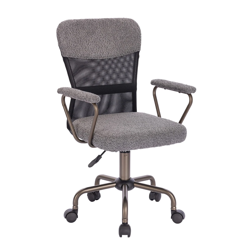 LIBERTA BELL ΚΑΡΕΚΛΑ ΓΡΑΦΕΙΟΥ ΓΚΡΙ GUNMETAL 54x52x92