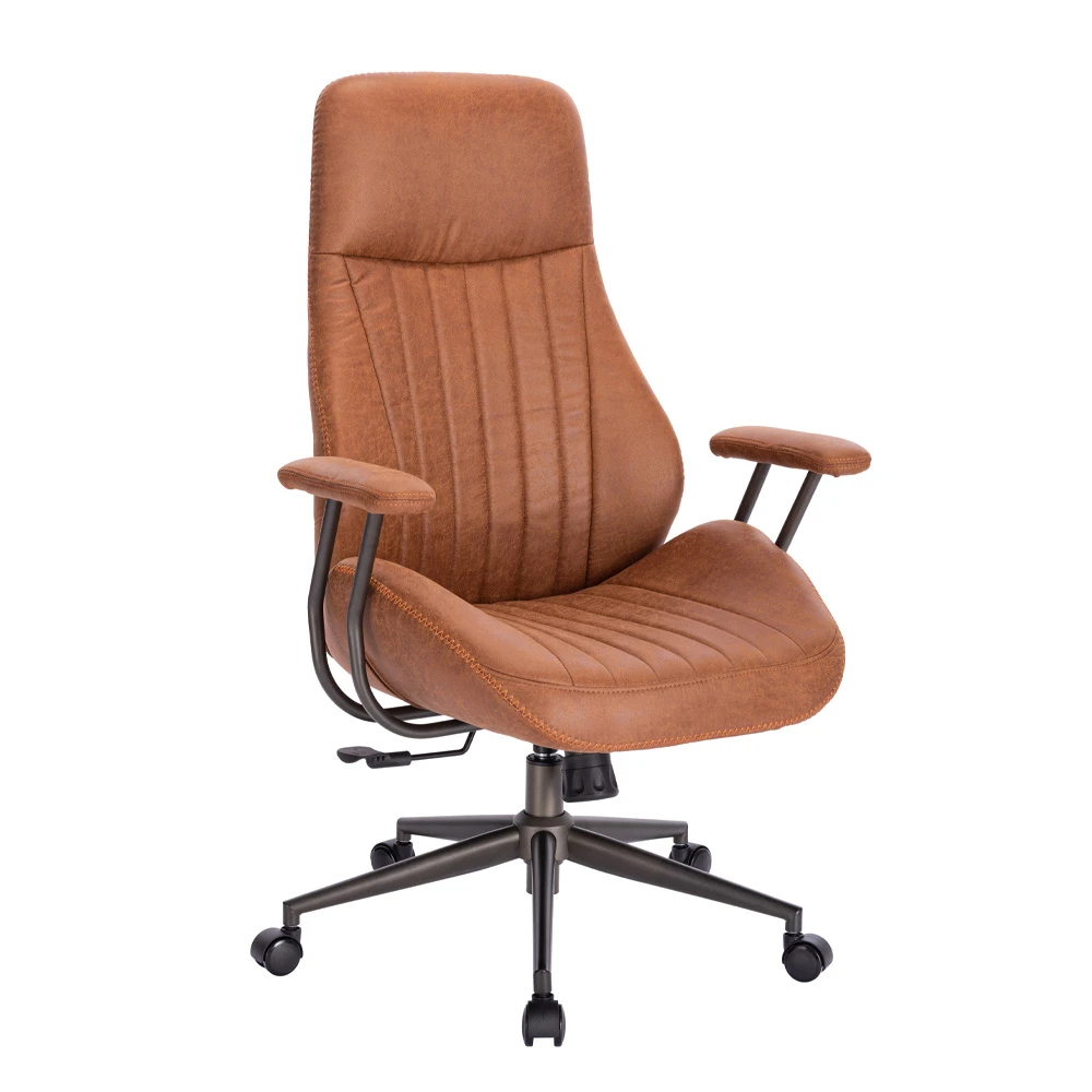 LIBERTA CLASS ΚΑΡΕΚΛΑ ΓΡΑΦΕΙΟΥ CAMEL GUNMETAL 71x64.5x119.5