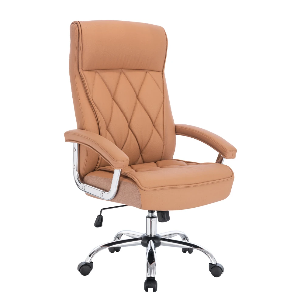 LIBERTA COMFY ΚΑΡΕΚΛΑ ΓΡΑΦΕΙΟΥ CAMEL ΧΡΩΜΙΟ 66.5x67.5x120