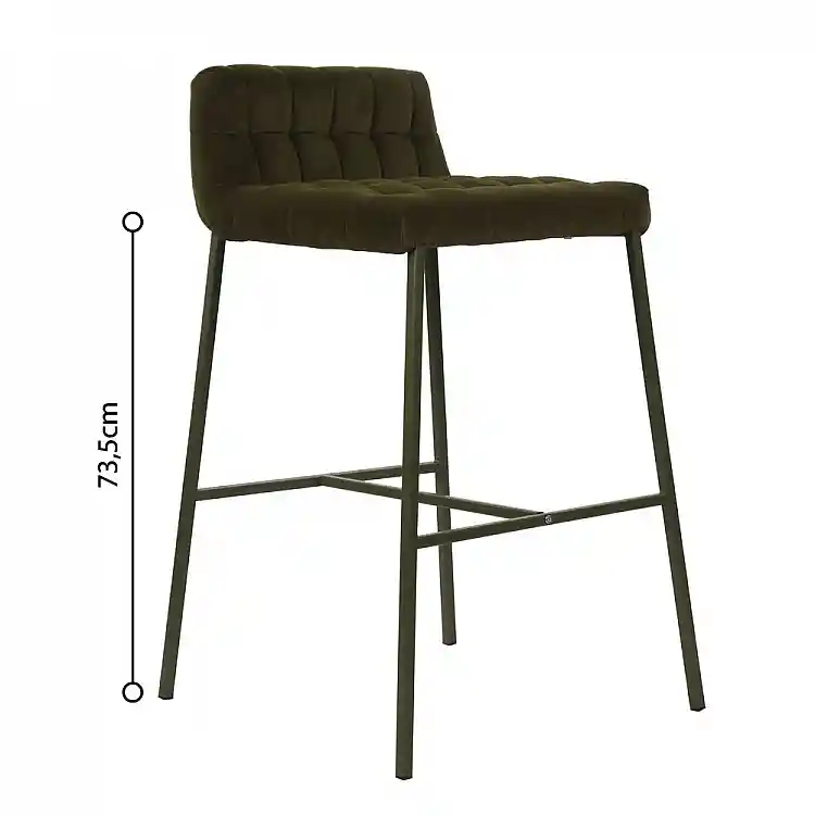 LIBERTA MERLO ΣΚΑΜΠΟ BAR ΛΑΔΙ 49x50x88cm