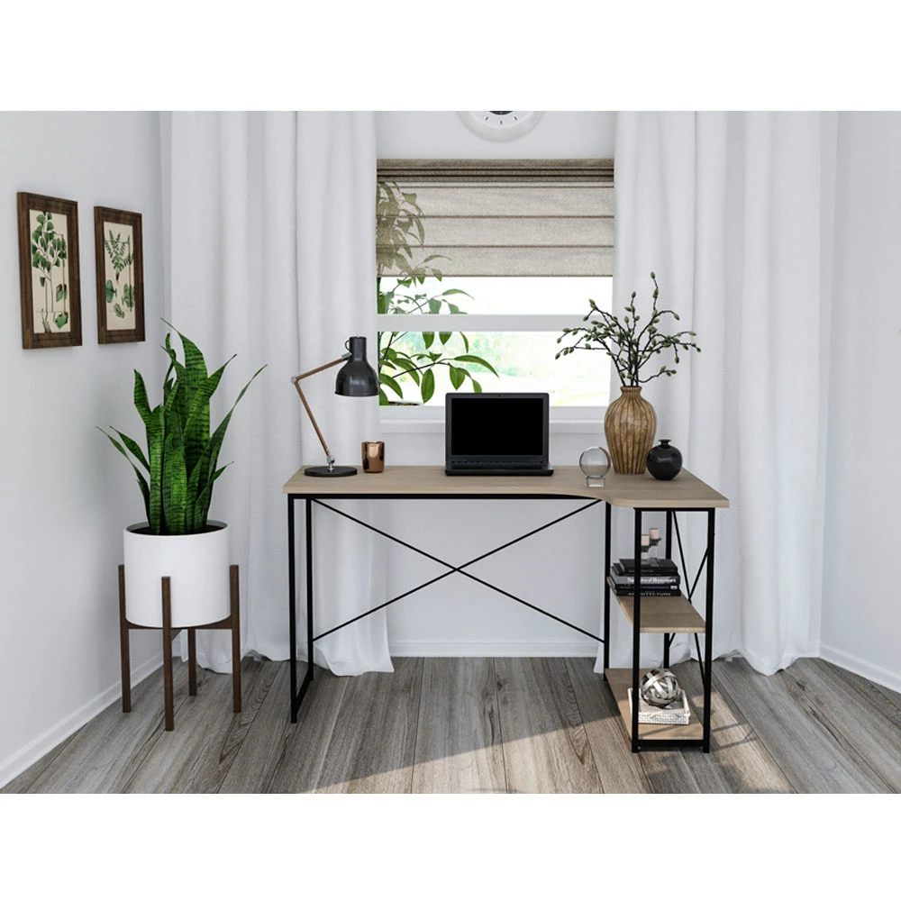 LIBERTA EDGE ΓΡΑΦΕΙΟ SONOMA ΜΑΥΡΟ 120x73x75