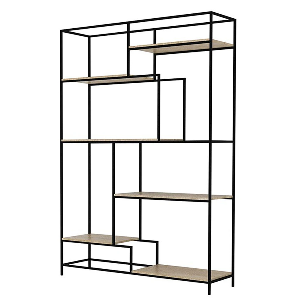 LIBERTA LOOK ΒΙΒΛΙΟΘΗΚΗ ΜΑΥΡΟ SONOMA 140x40.4x201.5
