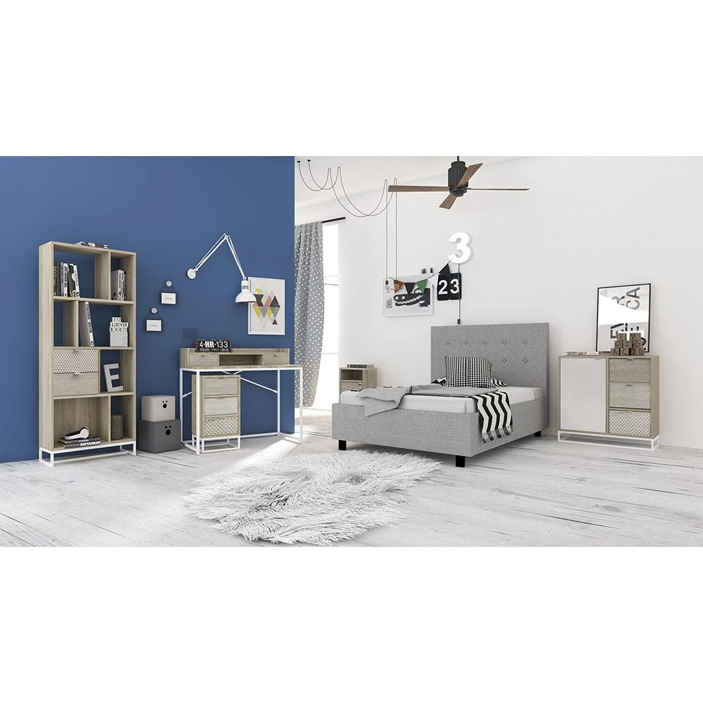 LIBERTA NAK ΓΡΑΦΕΙΟ 2ΣΥΡΤΑΡΙΑ SONOMA ΜΕ PATTERN 100x50x88.5