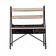 LIBERTA ATRIUM ΓΡΑΦΕΙΟ 1ΣΥΡΤΑΡΙ SONOMA ΜΑΥΡΟ ΠΕΤΡΑ 125x55x150