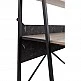 LIBERTA ATRIUM ΓΡΑΦΕΙΟ 1ΣΥΡΤΑΡΙ SONOMA ΜΑΥΡΟ ΠΕΤΡΑ 125x55x150