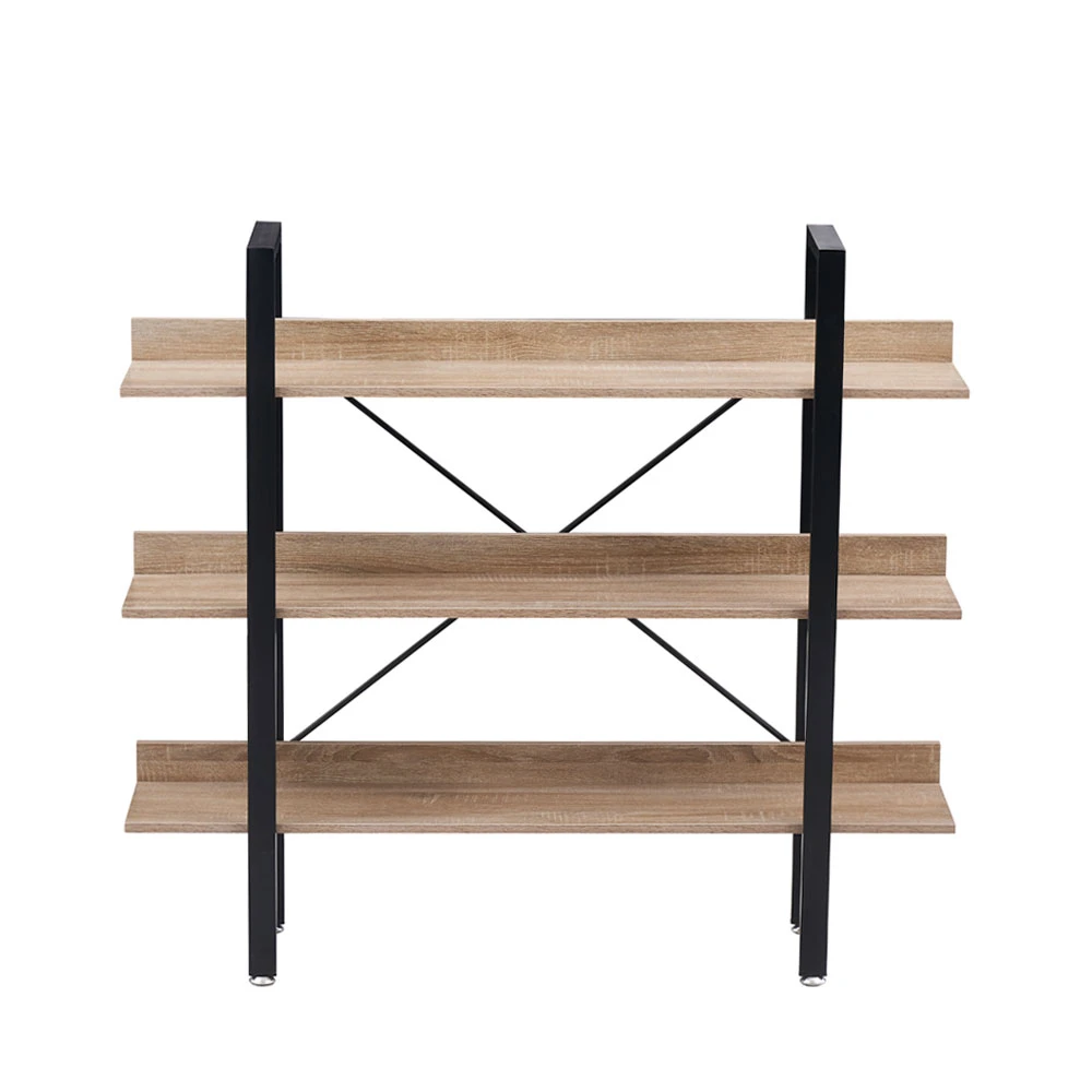 LIBERTA HORIZON ΒΙΒΛΙΟΘΗΚΗ 3ΡΑΦΙΑ SONOMA ΜΑΥΡΟ 120x28x106