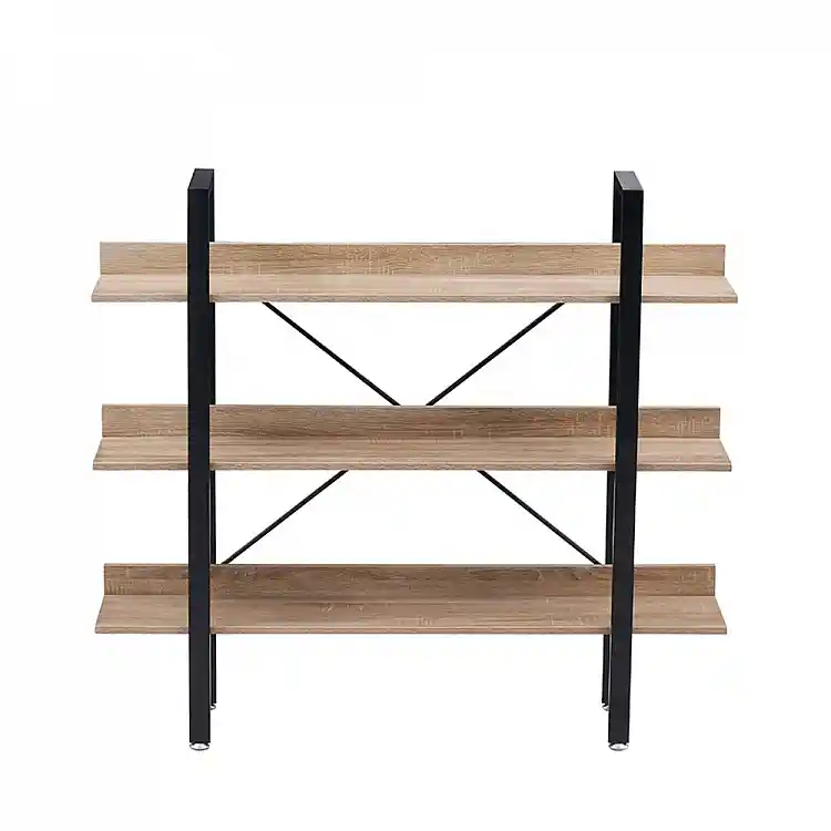 LIBERTA HORIZON ΒΙΒΛΙΟΘΗΚΗ 3ΡΑΦΙΑ SONOMA ΜΑΥΡΟ 120x28x106cm