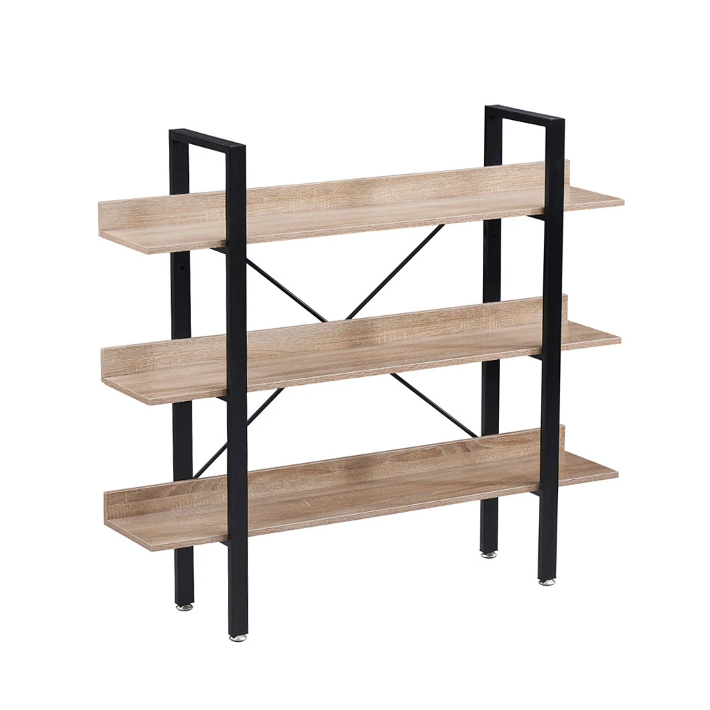 LIBERTA HORIZON ΒΙΒΛΙΟΘΗΚΗ 3ΡΑΦΙΑ SONOMA ΜΑΥΡΟ 120x28x106