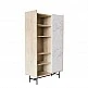 LIBERTA STOCKHOLM ΒΙΒΛΙΟΘΗΚΗ SONOMA DECAPE ΛΕΥΚΟ ΜΕ ΟΨΗ ΜΑΡΜΑΡΟΥ 90x39.5x160 LIBERTA STOCKHOLM ΒΙΒΛΙΟΘΗΚΗ SONOMA DECAPE ΛΕΥΚΟ ΜΕ ΟΨΗ ΜΑΡΜΑΡΟΥ 90x39.5x160