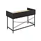 LIBERTA HOMI ΓΡΑΦΕΙΟ 2ΣΥΡΤΑΡΙΑ ΦΥΣΙΚΟ ΜΑΥΡΟ 123x60x86cm