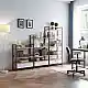 LIBERTA TRILOGY ΒΙΒΛΙΟΘΗΚΗ ΦΥΣΙΚΟ ΜΑΥΡΟ 70x30x125cm