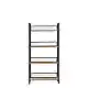 LIBERTA NEST ΒΙΒΛΙΟΘΗΚΗ ΦΥΣΙΚΟ ΜΑΥΡΟ 60x28x121cm