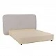 LIBERTA OVAL ΚΡΕΒΑΤΙ ΧΩΡΙΣ ΑΠΟΘΗΚ. ΧΩΡΟ (ΓΙΑ ΣΤΡΩΜΑ 160x200cm) OFF WHITE 221x209x122