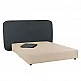 LIBERTA OVAL ΚΡΕΒΑΤΙ ΧΩΡΙΣ ΑΠΟΘΗΚ. ΧΩΡΟ (ΓΙΑ ΣΤΡΩΜΑ 160x200cm) ΑΝΘΡΑΚΙ 221x209x122