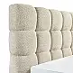 LIBERTA PUFFY ΚΡΕΒΑΤΙ (ΓΙΑ ΣΤΡΩΜΑ 160x200cm) BEIGE 228x188x120cm