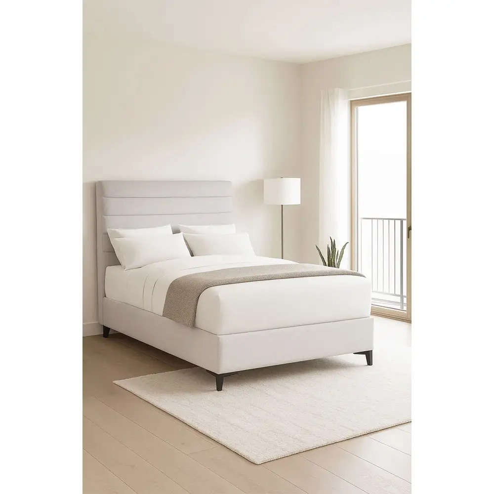 LIBERTA STRATTA ΚΡΕΒΑΤΙ ΜΕ ΑΠΟΘΗΚ. ΧΩΡΟ (ΓΙΑ ΣΤΡΩΜΑ 120x200cm) OFF WHITE 06-900 208x127x121cm